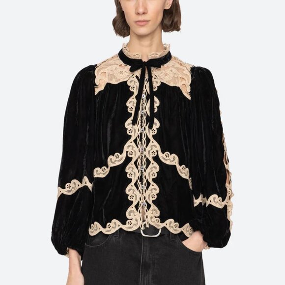 Sea New York NWOT Medina Top Black - Picture 2 of 11